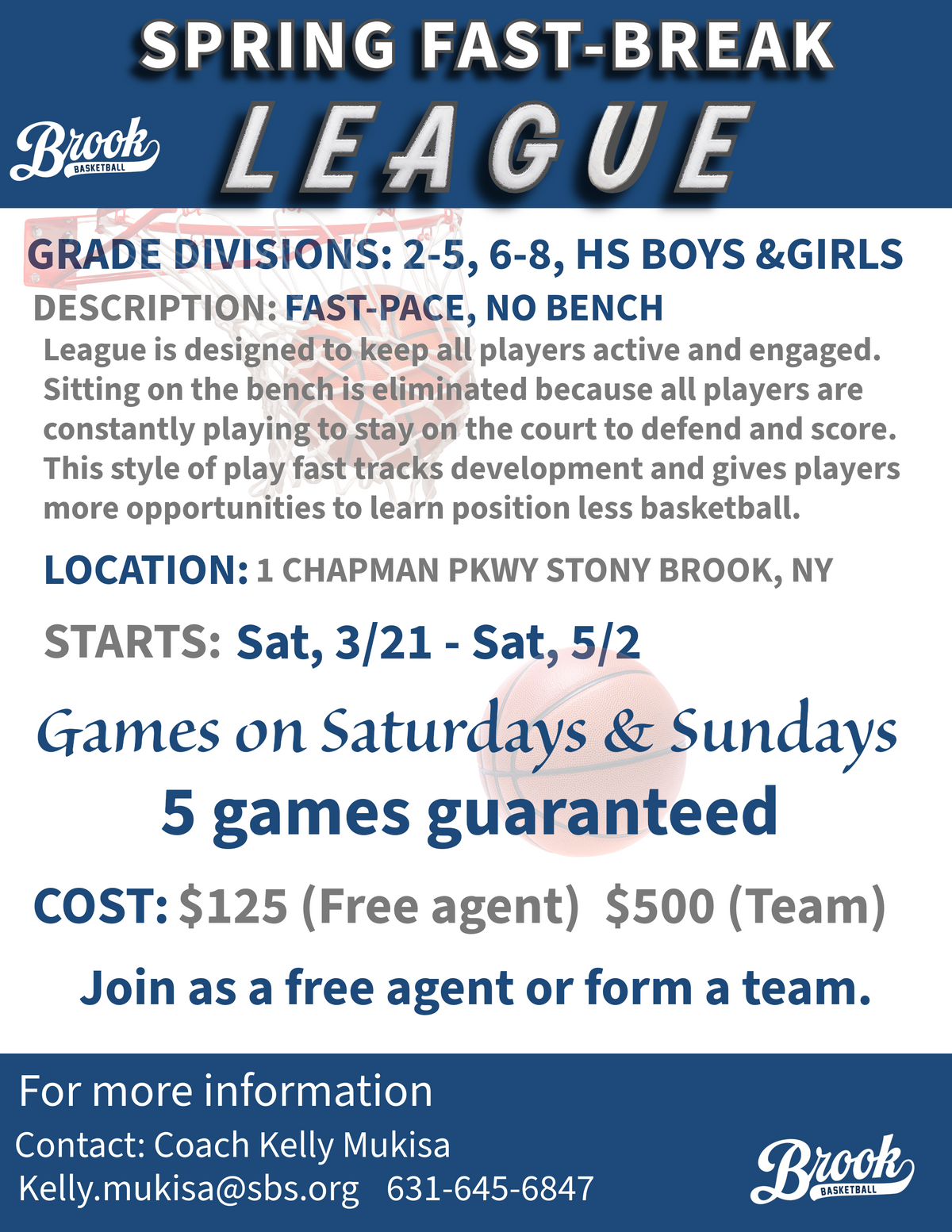 S/Fast-break league (Free agent)