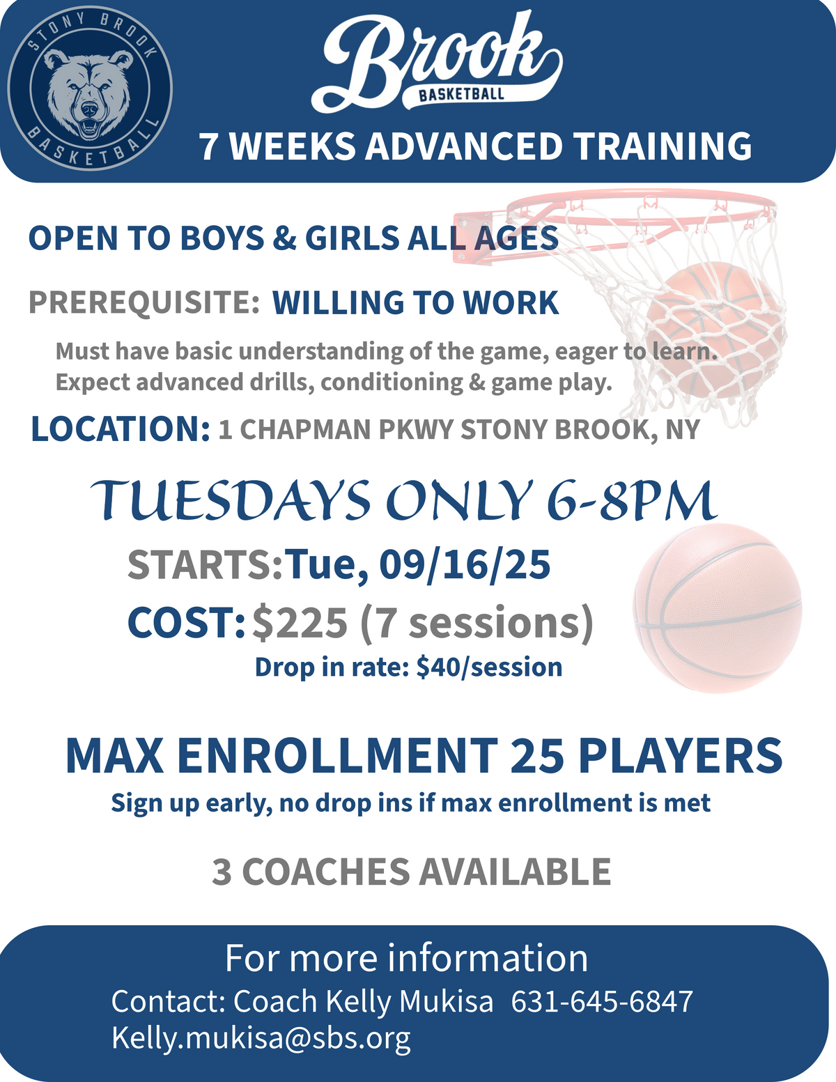 TUESDAY ADVANCED TRAINING (7weeks)