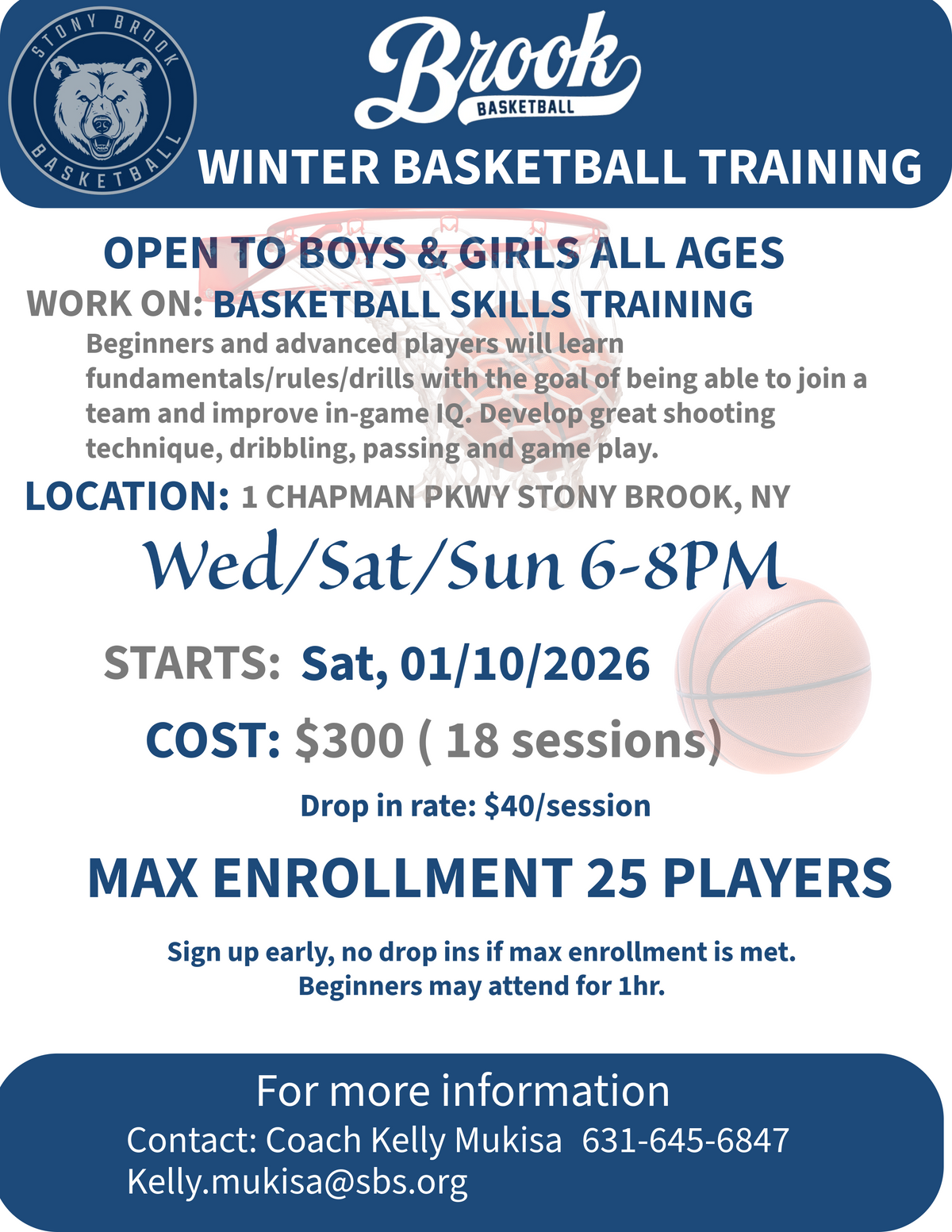WINTER TRAINING (18 Sessions)