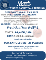 WINTER TRAINING (4 Sessions)